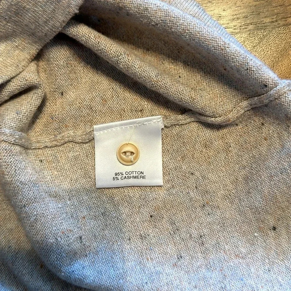 Cremieux cotton/cashmere Henley style sweater size XL - Picture 8 of 8